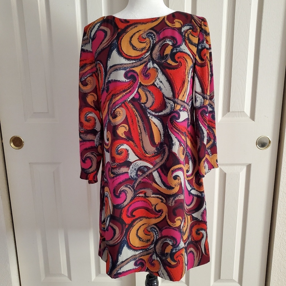Maeve by Anthropologie Flavian Swirl Shift Dress Size S - Picture 1 of 8